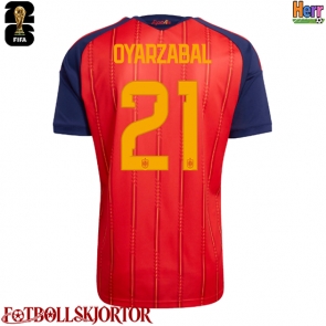 Spanien Mikel Oyarzabal #21 Hemmatröja VM 2026 Kortärmad